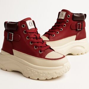 NWOT  GA platform fashion lace-up shoes/sneakers  Sz 40